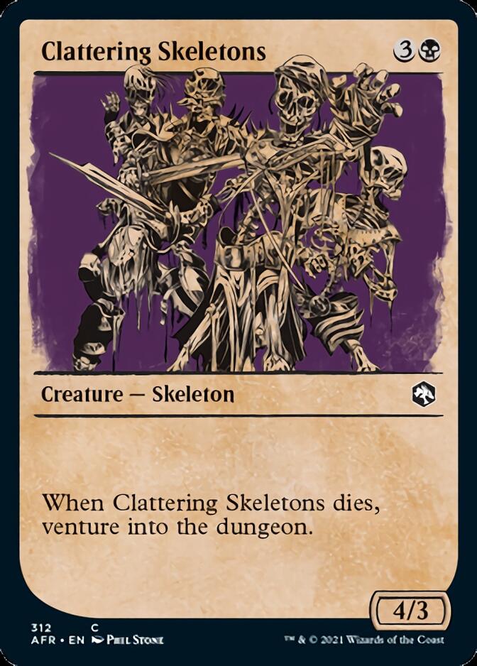 Clattering Skeletons (Showcase) [Dungeons & Dragons: Adventures in the Forgotten Realms] | Cards and Coasters CA