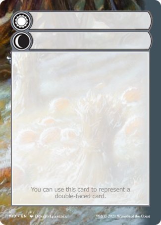 Helper Card (6/9) [Innistrad: Midnight Hunt Tokens] | Cards and Coasters CA