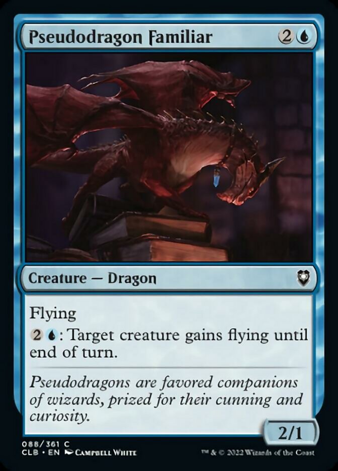 Pseudodragon Familiar [Commander Legends: Battle for Baldur's Gate] | Cards and Coasters CA