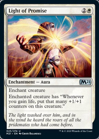 Light of Promise [Core Set 2021] | Cards and Coasters CA