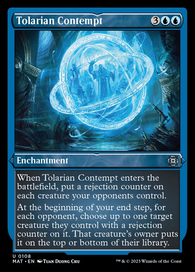 Tolarian Contempt (Foil Etched) [March of the Machine: The Aftermath] | Cards and Coasters CA