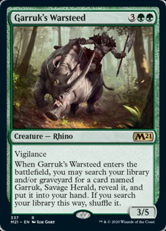 Garruk's Warsteed [Core Set 2021] | Cards and Coasters CA