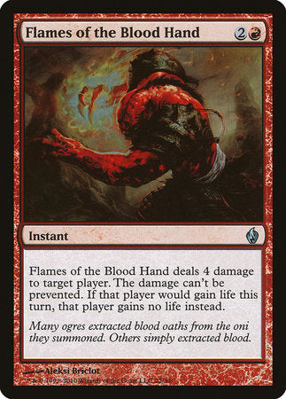 Flames of the Blood Hand [Premium Deck Series: Fire and Lightning] | Cards and Coasters CA