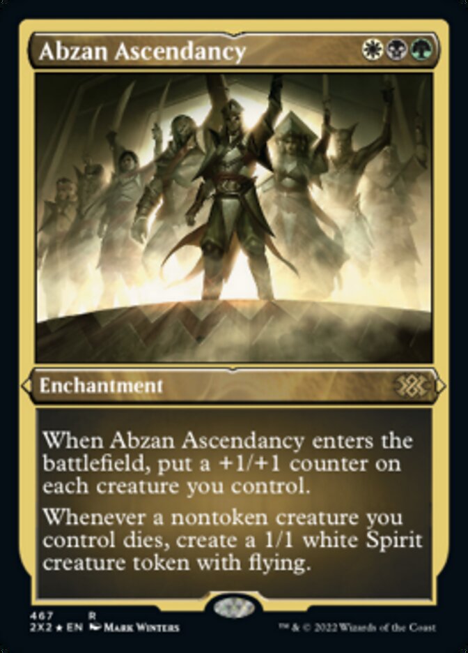 Abzan Ascendancy (Foil Etched) [Double Masters 2022] | Cards and Coasters CA