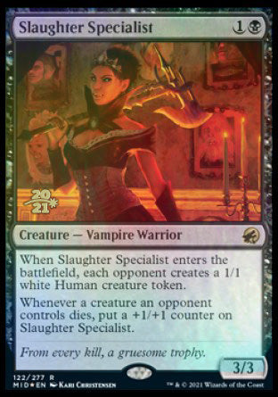 Slaughter Specialist [Innistrad: Midnight Hunt Prerelease Promos] | Cards and Coasters CA