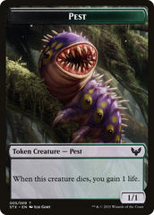 Pest // Jace, Telepath Unbound Emblem Double-Sided Token [Secret Lair: From Cute to Brute Tokens] | Cards and Coasters CA