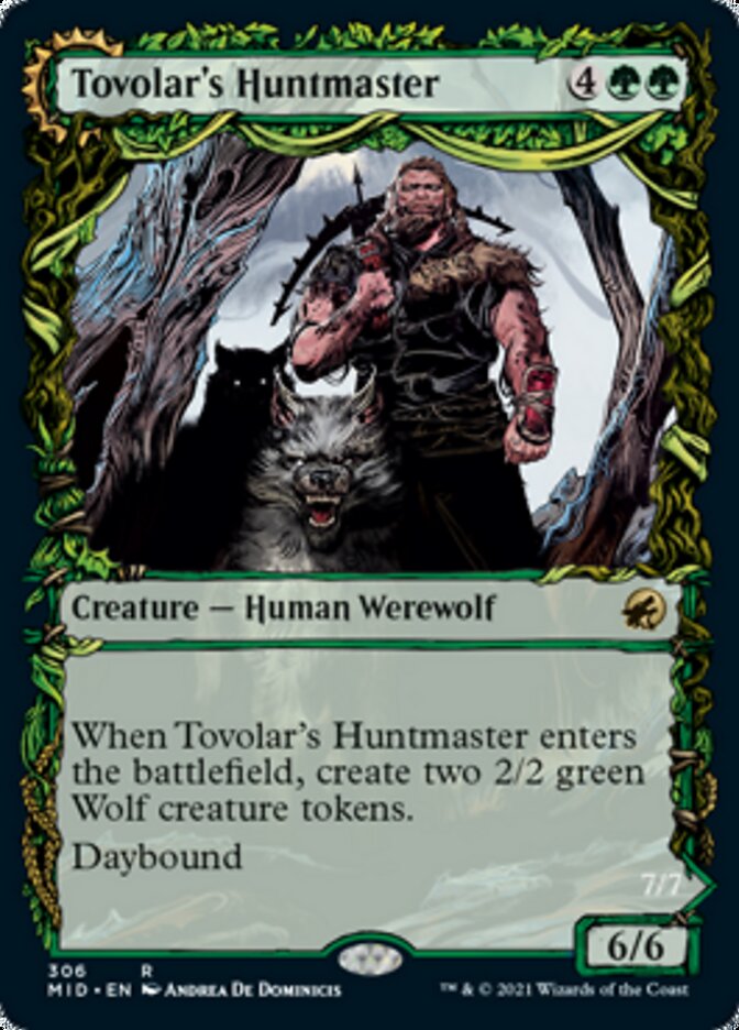 Tovolar's Huntmaster // Tovolar's Packleader (Showcase Equinox) [Innistrad: Midnight Hunt] | Cards and Coasters CA