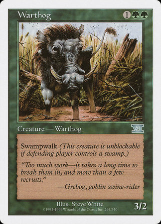 Warthog [Classic Sixth Edition] | Cards and Coasters CA