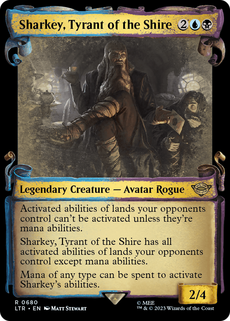 Sharkey, Tyrant of the Shire [The Lord of the Rings: Tales of Middle-Earth Showcase Scrolls] | Cards and Coasters CA