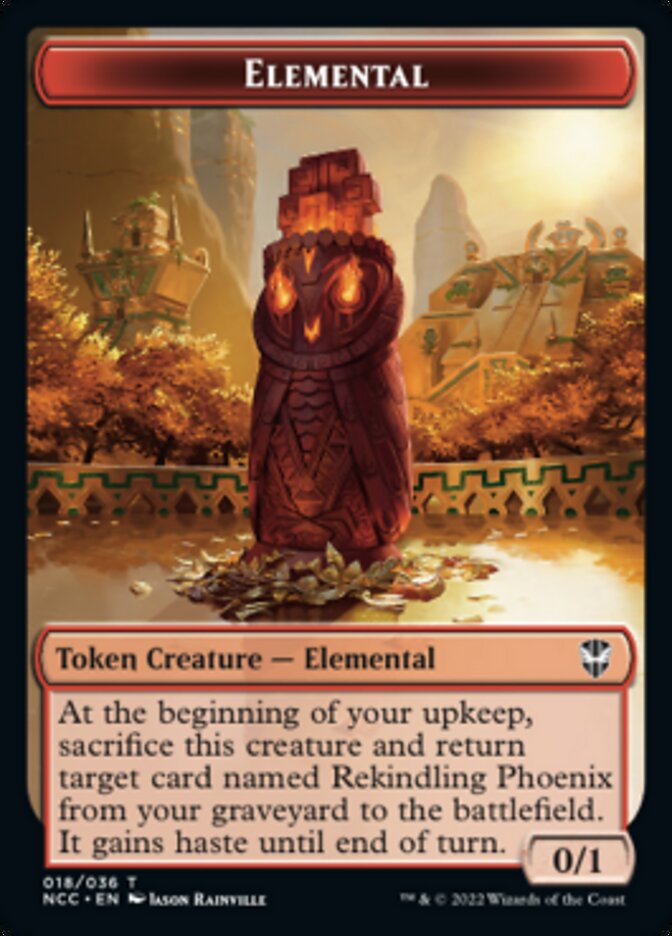 Elemental (018) // Copy Double-sided Token [Streets of New Capenna Commander Tokens] | Cards and Coasters CA