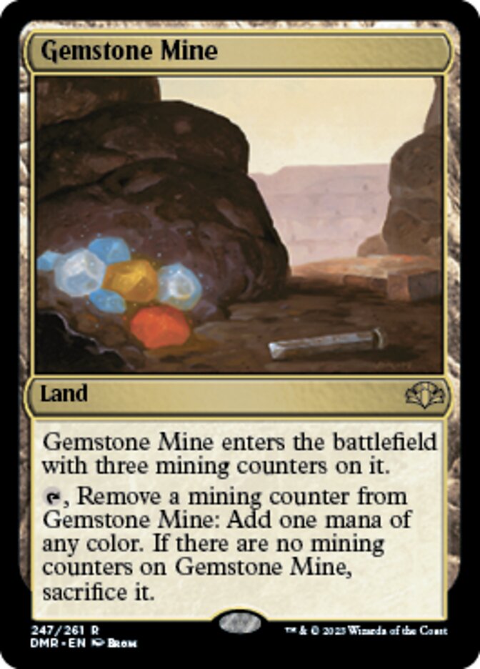 Gemstone Mine [Dominaria Remastered] | Cards and Coasters CA