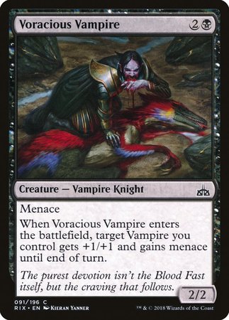 Voracious Vampire [Rivals of Ixalan] | Cards and Coasters CA