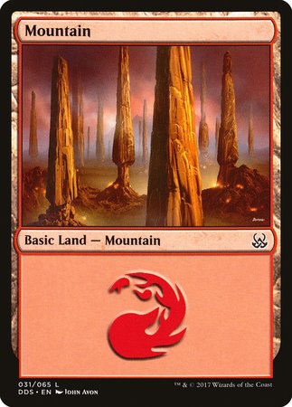 Mountain (31) [Duel Decks: Mind vs. Might] | Cards and Coasters CA