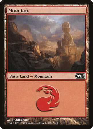 Mountain (242) [Magic 2013] | Cards and Coasters CA