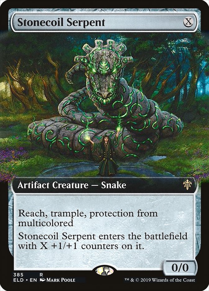 Stonecoil Serpent (Extended Art) [Throne of Eldraine] | Cards and Coasters CA