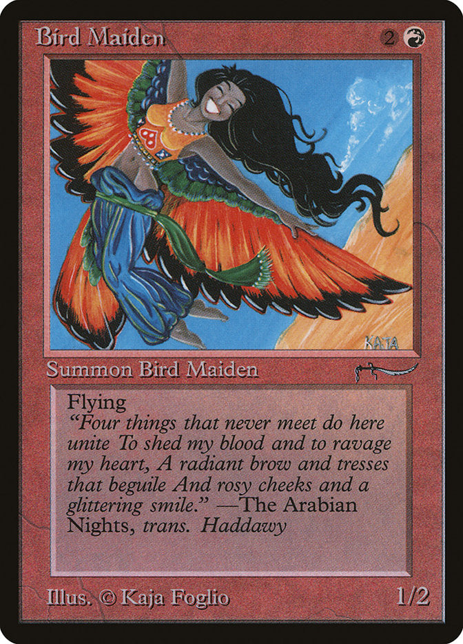 Bird Maiden (Dark Mana Cost) [Arabian Nights] | Cards and Coasters CA