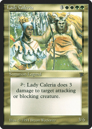 Lady Caleria [Legends] | Cards and Coasters CA