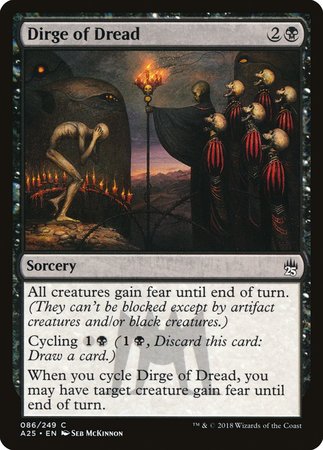 Dirge of Dread [Masters 25] | Cards and Coasters CA