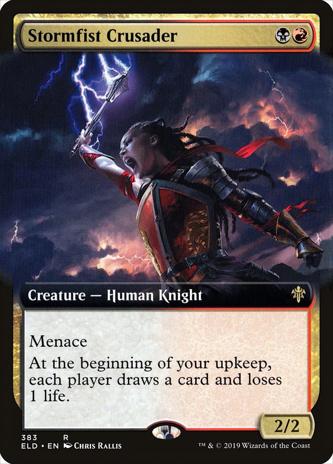 Stormfist Crusader (Extended Art) [Throne of Eldraine] | Cards and Coasters CA