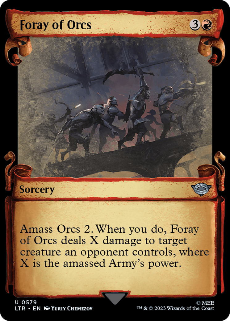 Foray of Orcs [The Lord of the Rings: Tales of Middle-Earth Showcase Scrolls] | Cards and Coasters CA