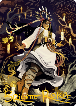 Candlegrove Witch 2 Art Card (Gold-Stamped Signature) [Innistrad: Midnight Hunt Art Series] | Cards and Coasters CA