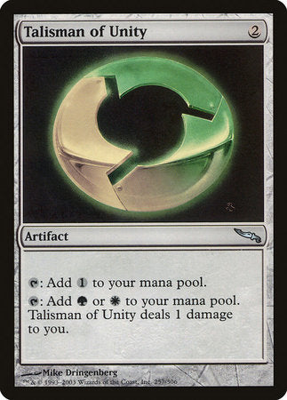 Talisman of Unity [Mirrodin] | Cards and Coasters CA