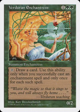 Verduran Enchantress [Fifth Edition] | Cards and Coasters CA