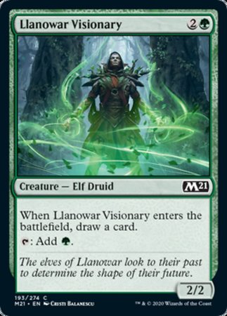 Llanowar Visionary [Core Set 2021] | Cards and Coasters CA