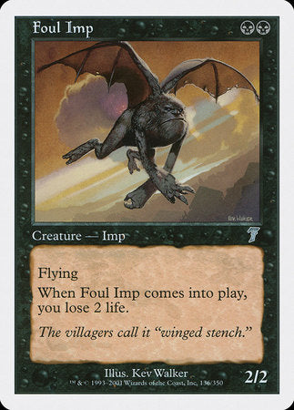Foul Imp [Seventh Edition] | Cards and Coasters CA