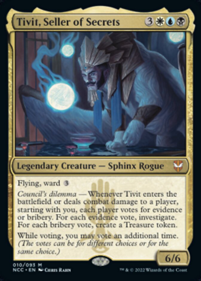 Tivit, Seller of Secrets [Streets of New Capenna Commander] | Cards and Coasters CA