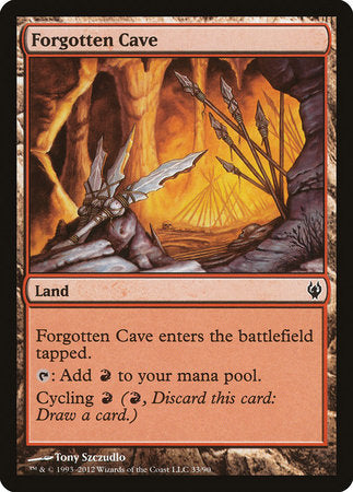 Forgotten Cave [Duel Decks: Izzet vs. Golgari] | Cards and Coasters CA