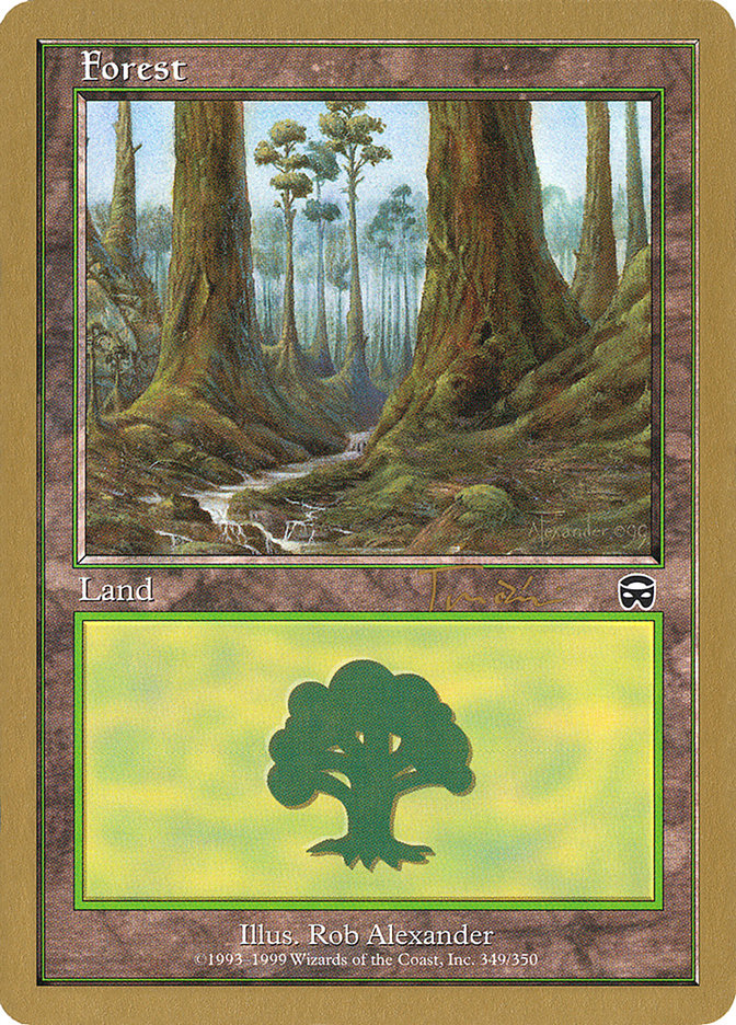 Forest (jt349) (Jan Tomcani) [World Championship Decks 2001] | Cards and Coasters CA