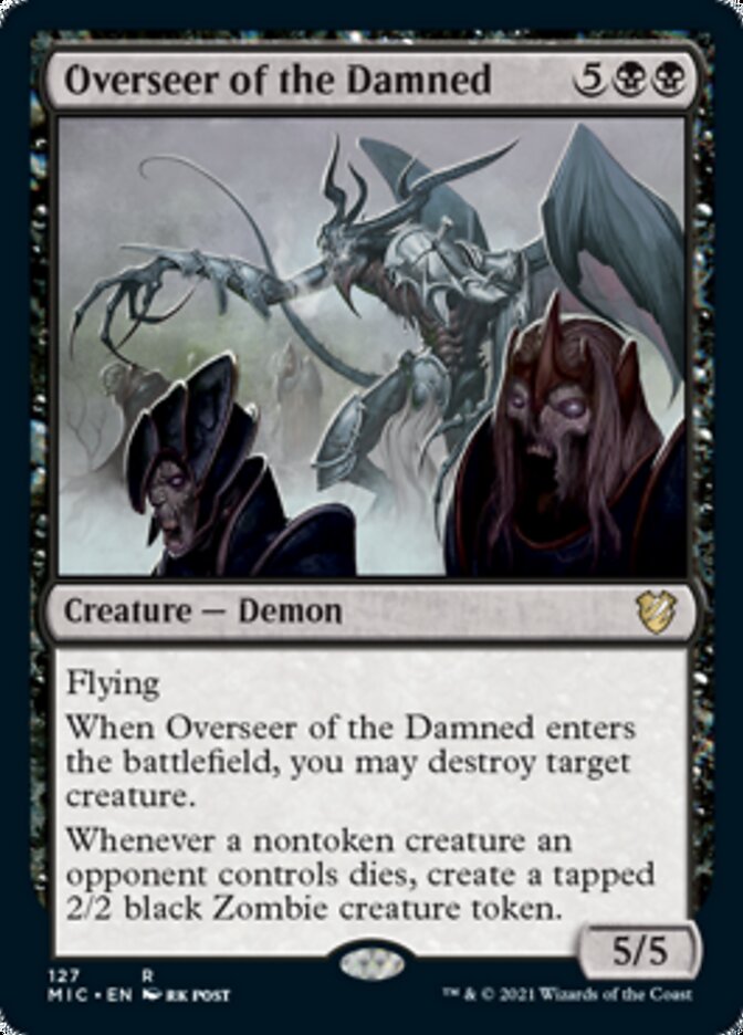 Overseer of the Damned [Innistrad: Midnight Hunt Commander] | Cards and Coasters CA