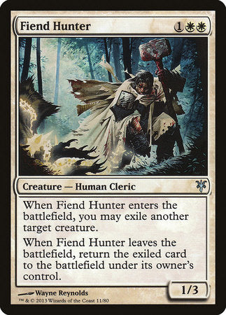 Fiend Hunter [Duel Decks: Sorin vs. Tibalt] | Cards and Coasters CA