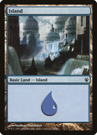Island (37) [Duel Decks: Izzet vs. Golgari] | Cards and Coasters CA