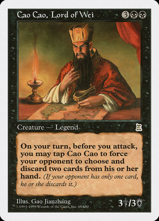 Cao Cao, Lord of Wei [Portal Three Kingdoms] | Cards and Coasters CA