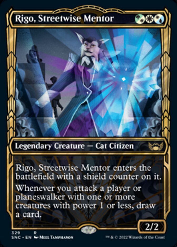 Rigo, Streetwise Mentor (Showcase Golden Age) [Streets of New Capenna] | Cards and Coasters CA