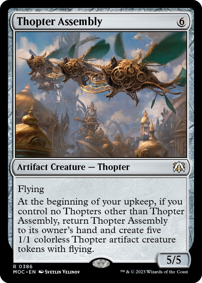 Thopter Assembly [March of the Machine Commander] | Cards and Coasters CA