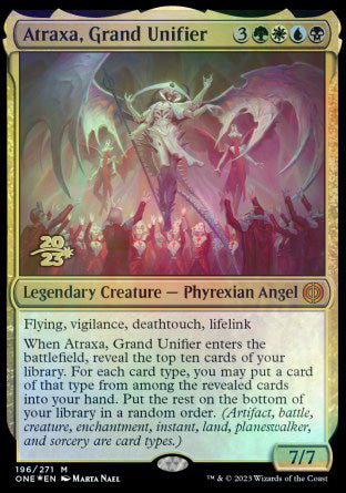 Atraxa, Grand Unifier [Phyrexia: All Will Be One Prerelease Promos] | Cards and Coasters CA