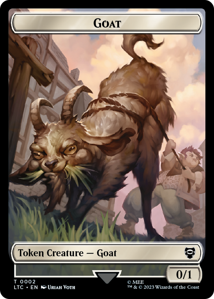 Bird // Goat Token [The Lord of the Rings: Tales of Middle-Earth Commander Tokens] | Cards and Coasters CA