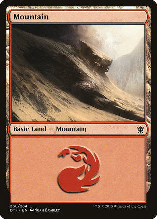 Mountain (260) [Dragons of Tarkir] | Cards and Coasters CA