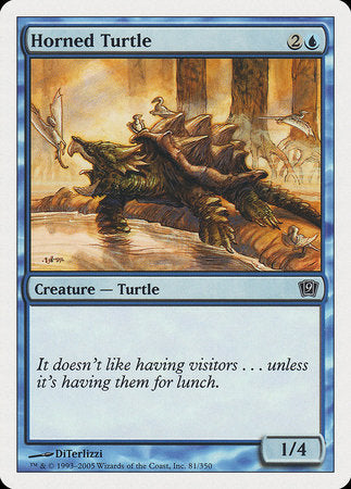 Horned Turtle [Ninth Edition] | Cards and Coasters CA