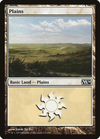 Plains (231) [Magic 2014] | Cards and Coasters CA