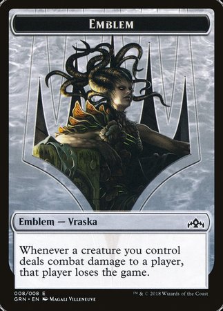 Emblem - Vraska, Golgari Queen [Guilds of Ravnica Tokens] | Cards and Coasters CA