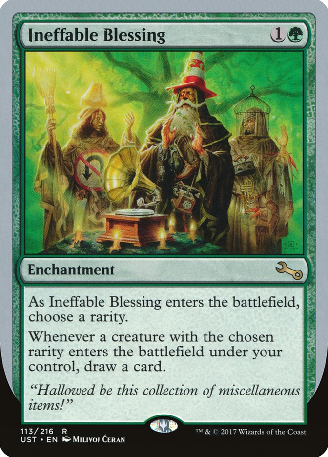 Ineffable Blessing ("choose a rarity") [Unstable] | Cards and Coasters CA