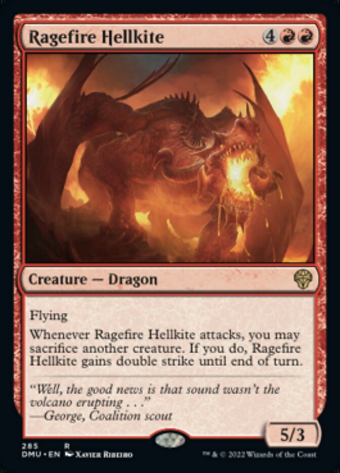 Ragefire Hellkite [Dominaria United] | Cards and Coasters CA