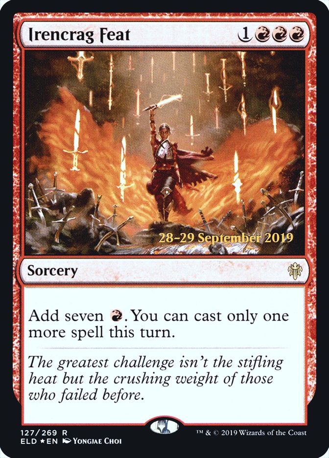 Irencrag Feat  [Throne of Eldraine Prerelease Promos] | Cards and Coasters CA
