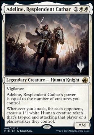 Adeline, Resplendent Cathar (Promo Pack) [Innistrad: Midnight Hunt Promos] | Cards and Coasters CA