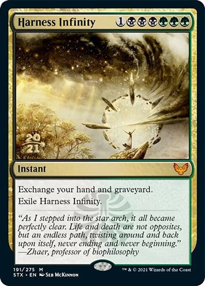 Harness Infinity [Strixhaven: School of Mages Prerelease Promos] | Cards and Coasters CA