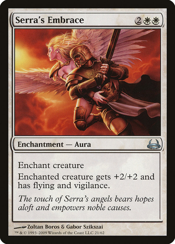 Serra's Embrace [Duel Decks: Divine vs. Demonic] | Cards and Coasters CA